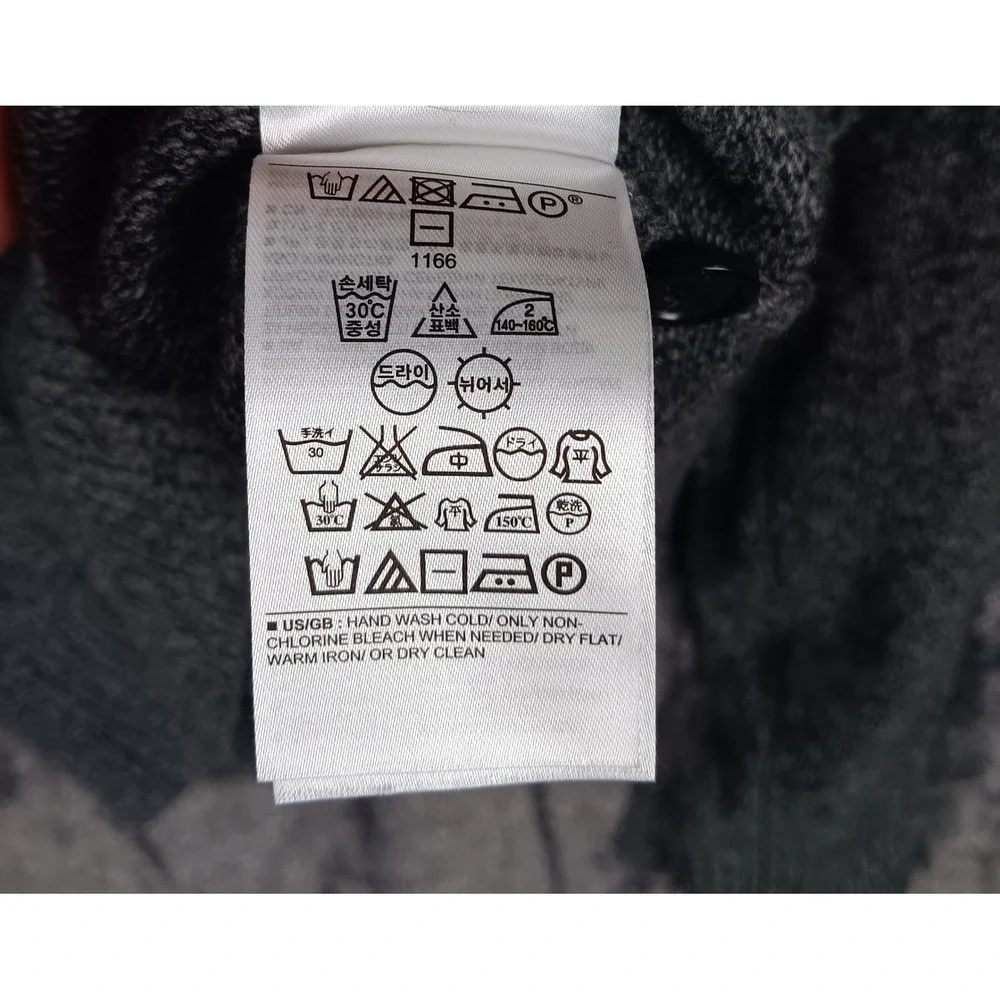 Banana‎ Republic Mens Gray Merino Wool Blend Button Mock Neck Sweater
